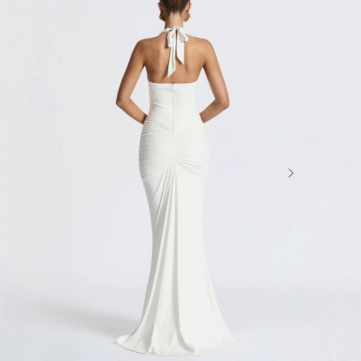 Women Summer Solid Sexy See-Through Sleeveless Dress 5