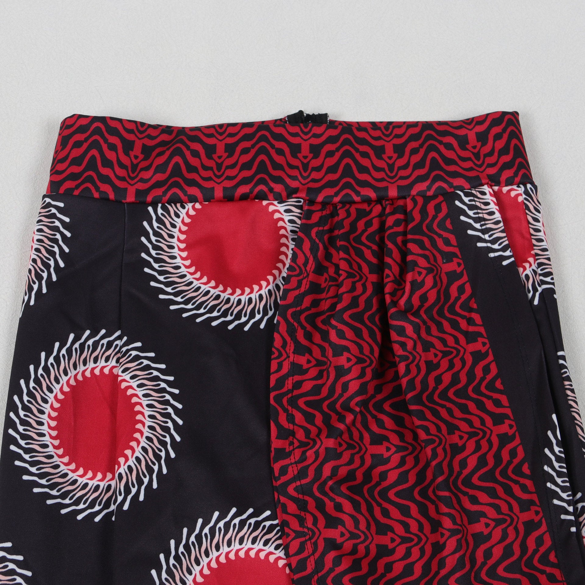 Women Printed Elastic Slit Bodycon Dress 20