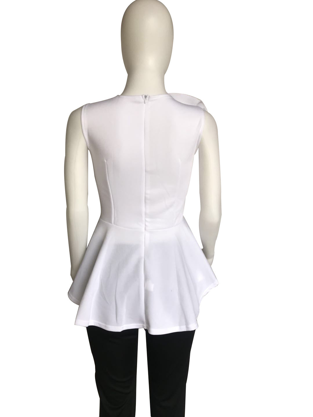 Women's Summer Ruffle Sleeveless Slim Waist Top 15