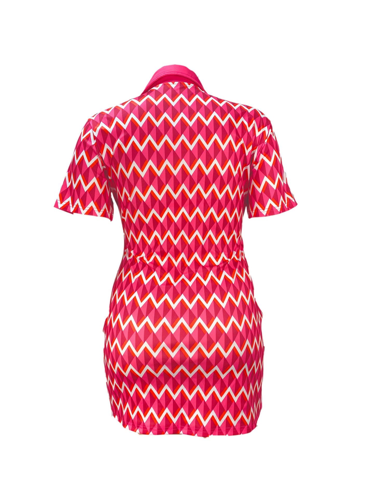 Plus Size Women Print Short Sleeve Dress 6