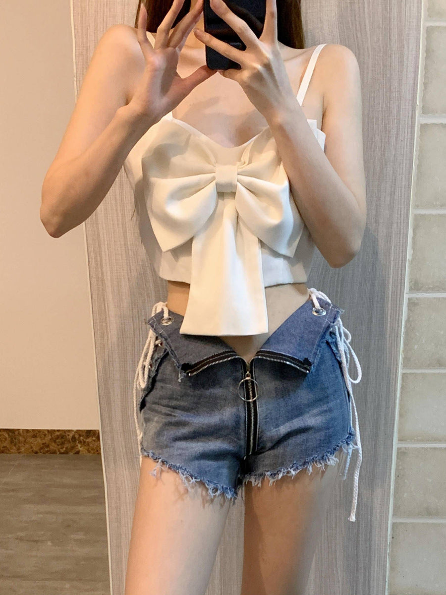 Summer And Autumn Women's Denim Shortssexy High Waist Denim Pants 5