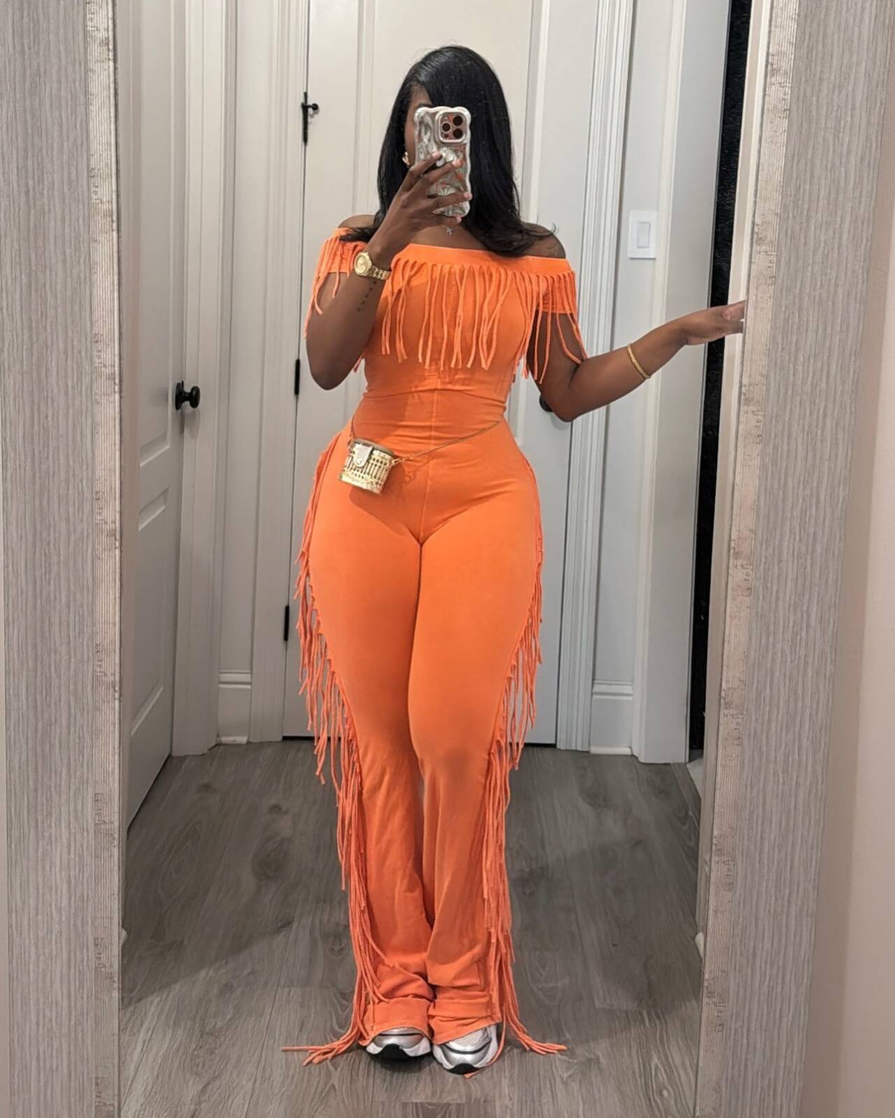 Women summer Off Shoulder short sleeve tassel lace jumpsuit