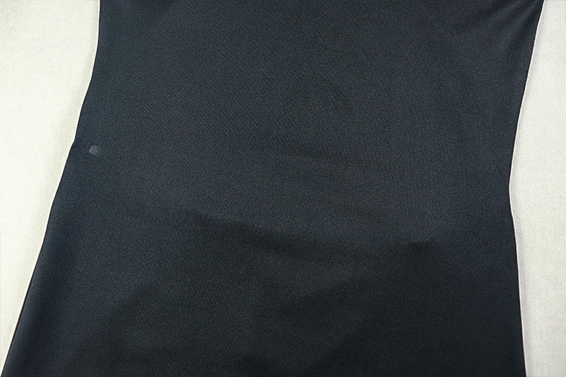 Women's Solid Chic Low Waist Halter Neck Sleeveless Long Dress 11