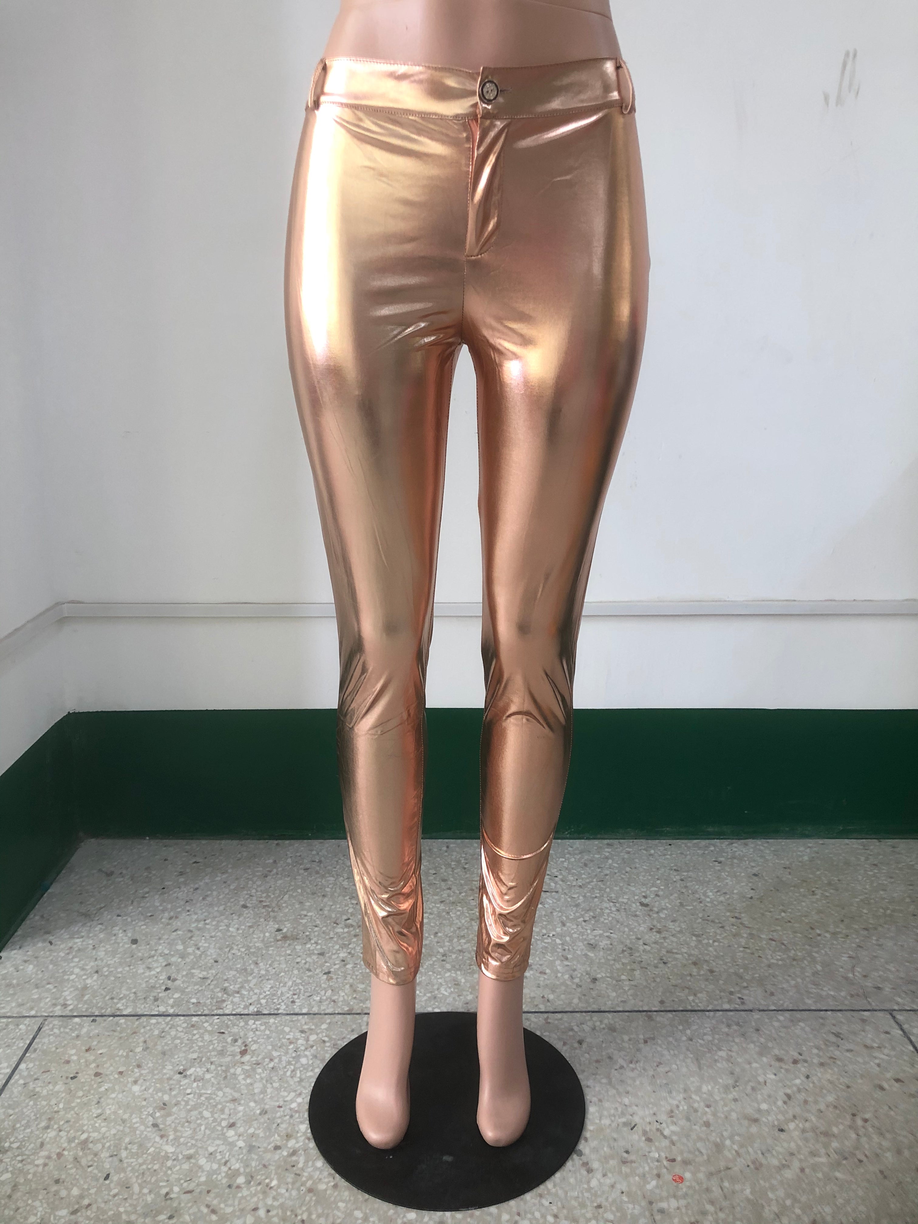 Spring Summer Women's Shiny Sexy Pants 13