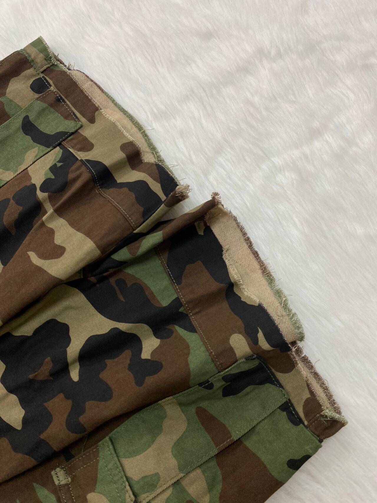 Summer Women's Loose Casual Camouflage Shorts 7