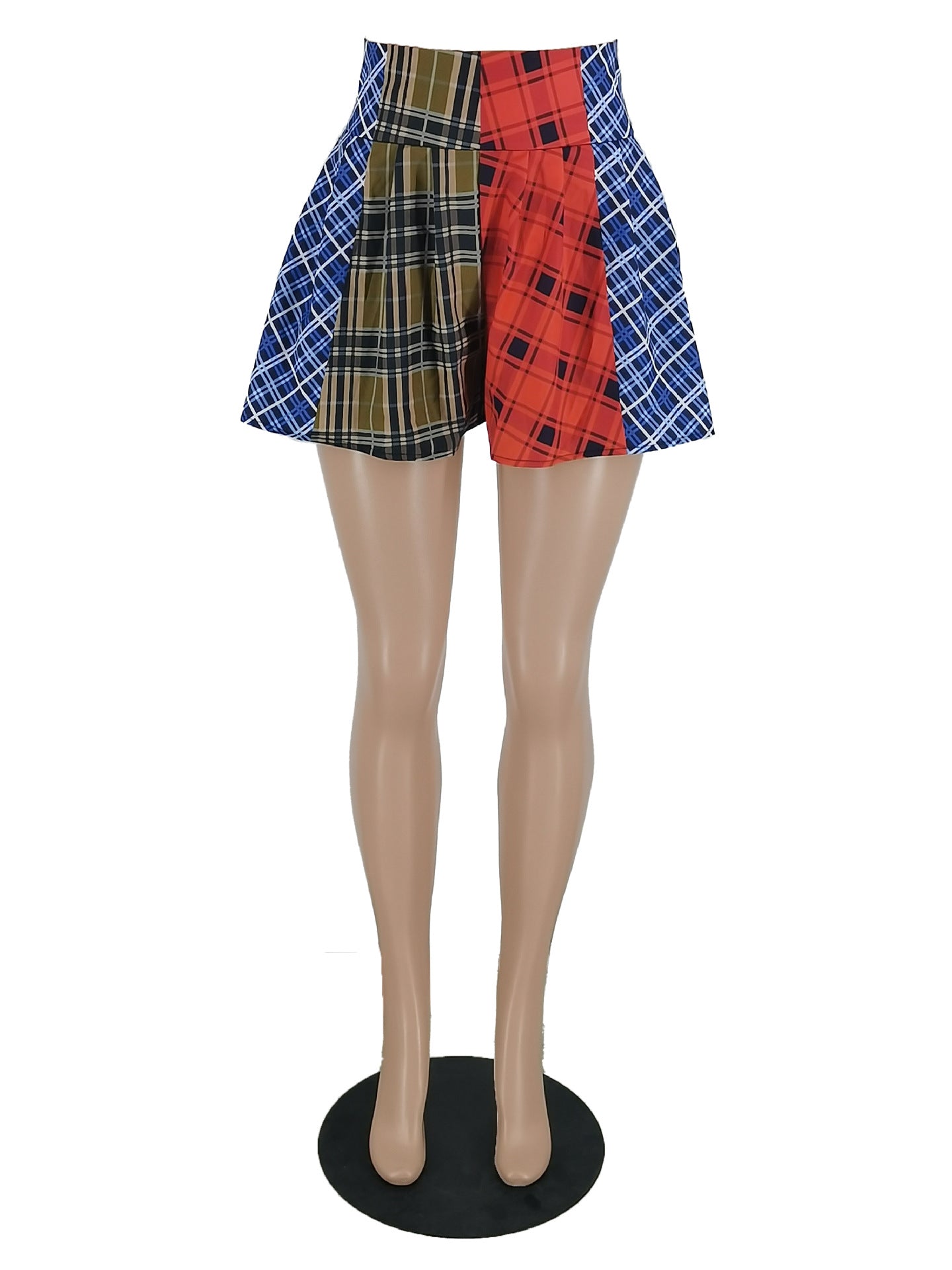 Women plaid shorts 6