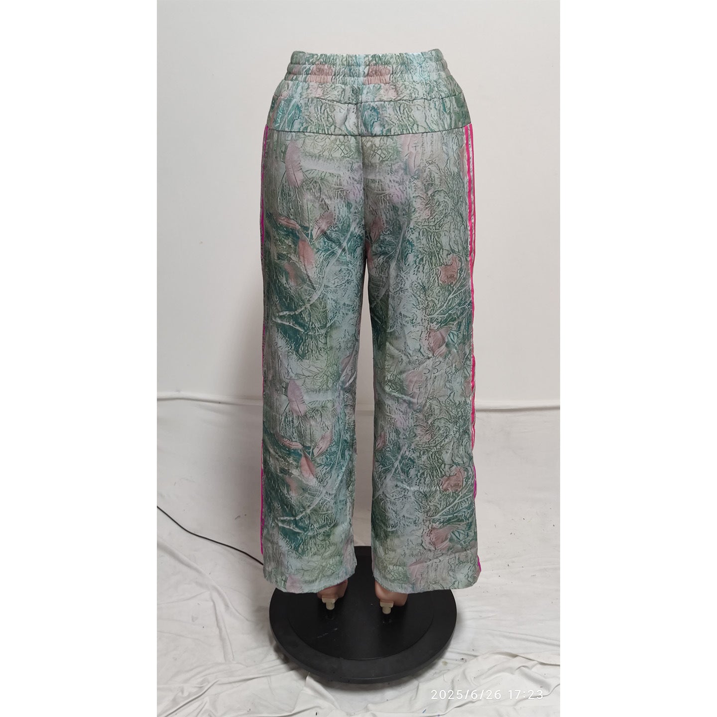Women's Fashion Casual Printed Straight Leg Pants 9