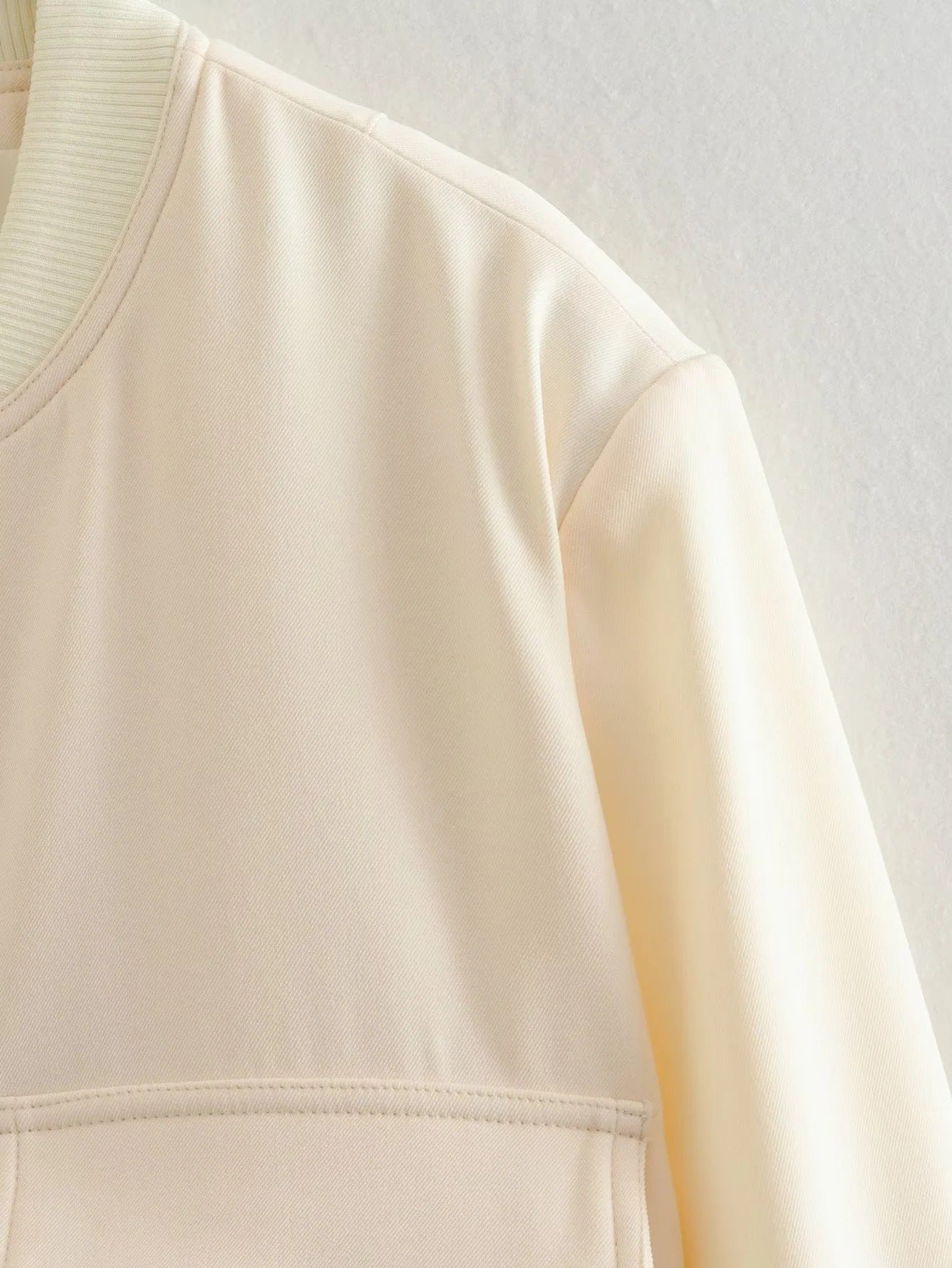 Women's Bomber Jacket Spring and Autumn Pocket Long Sleeve Casual Single Breasted Coat 33