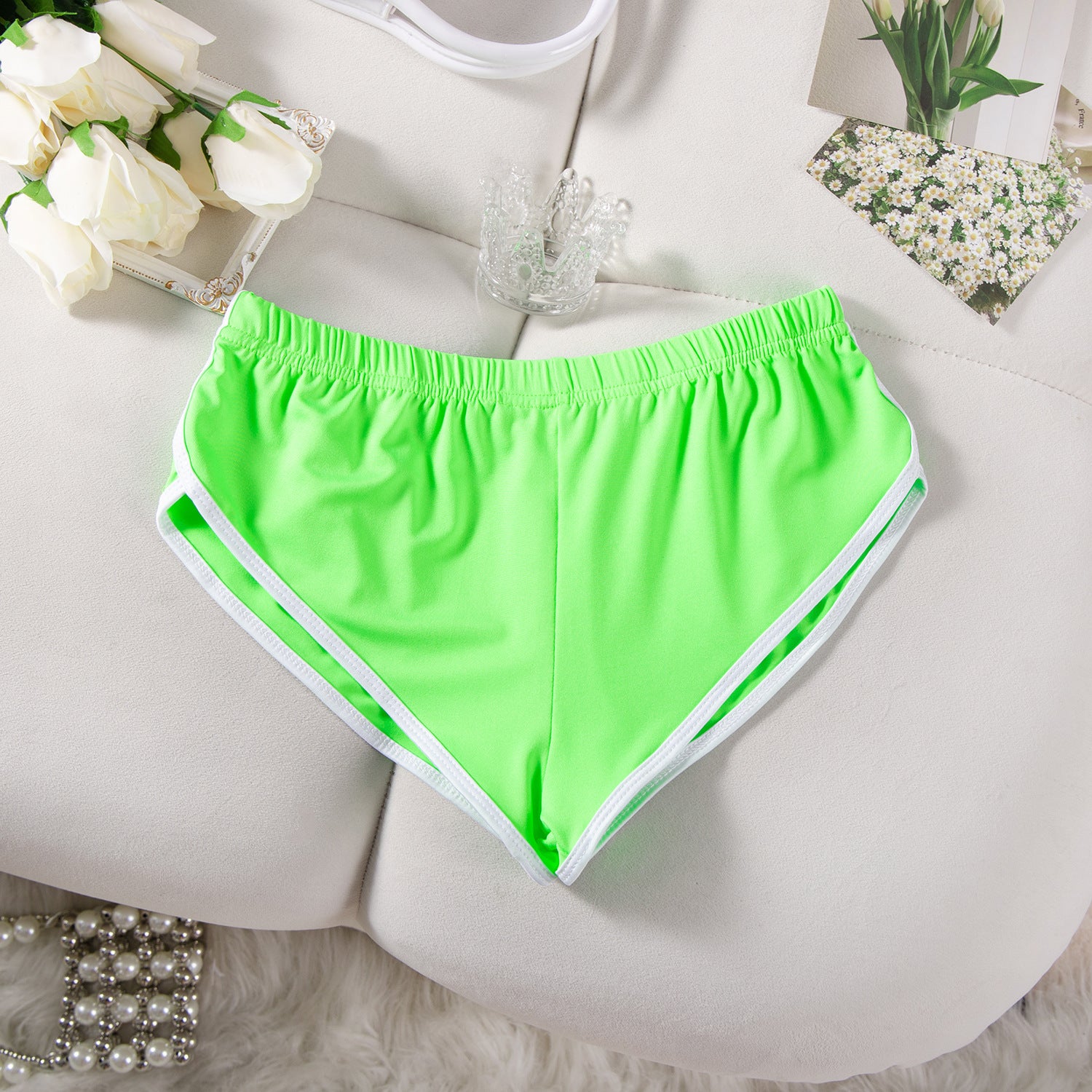 Summer Women's Sexy Running Stretch Sports Yoga Fitness Shorts 77