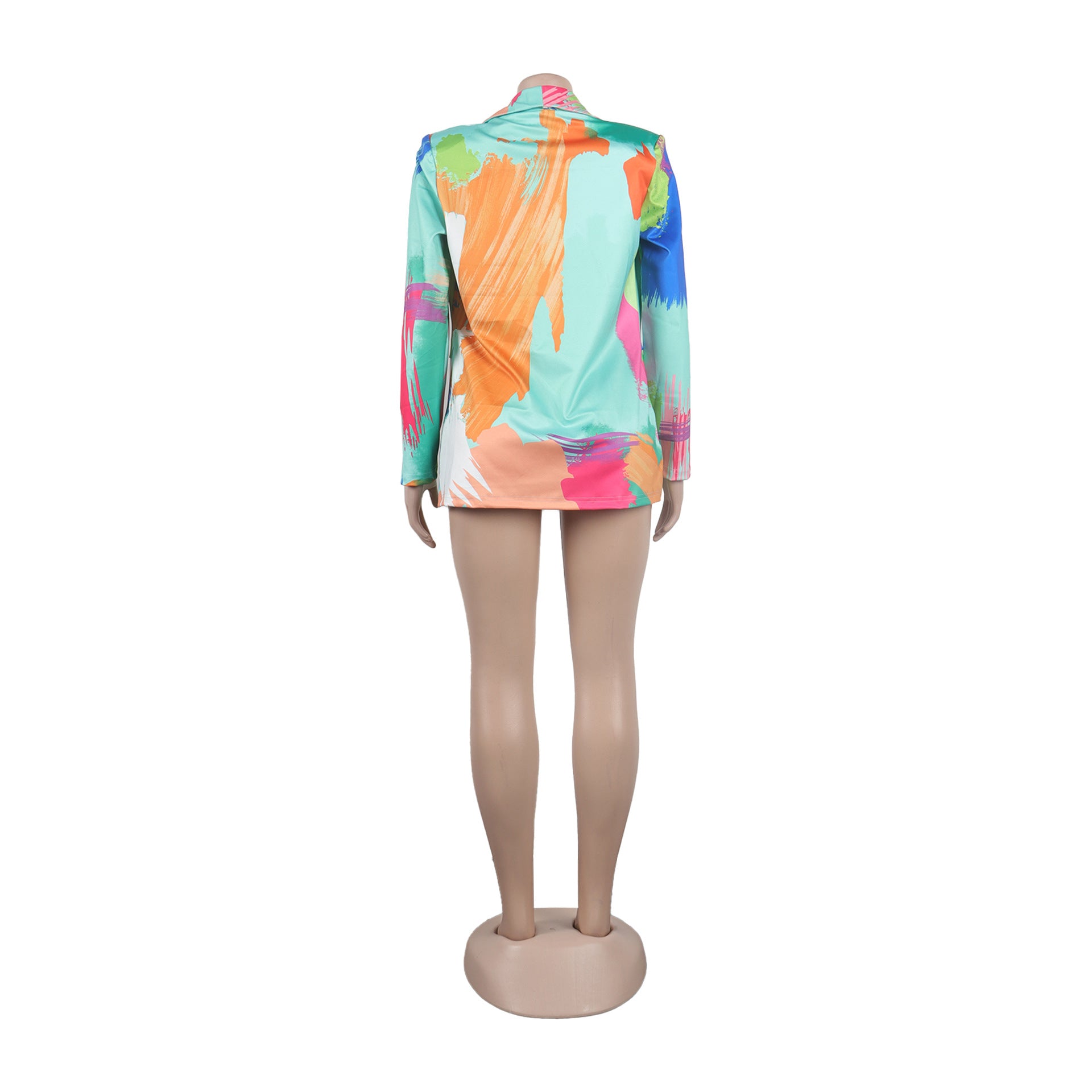 Casual Fashion Multi-Color Print Fashion Blazer Top 24
