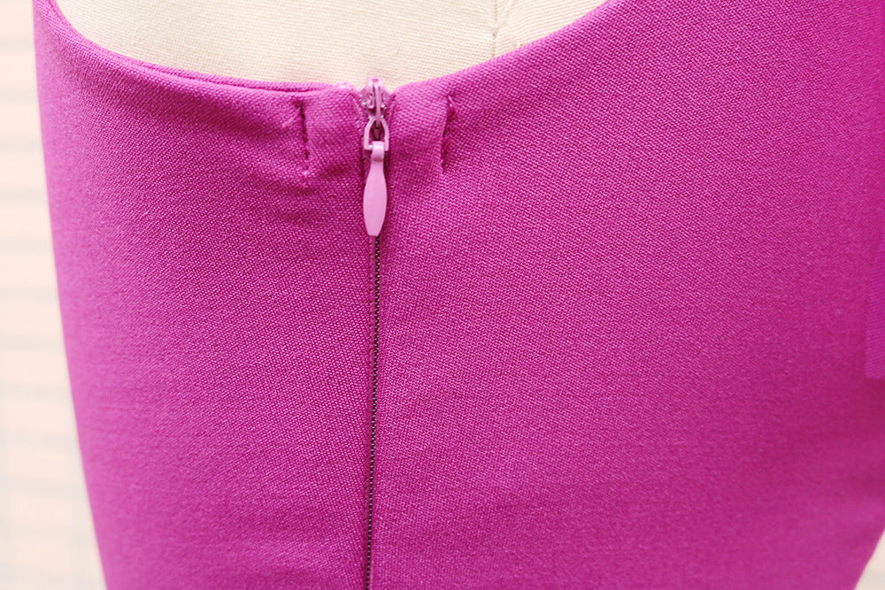 Women One Shoulder Sleeveless Mesh Patchwork Dress 28