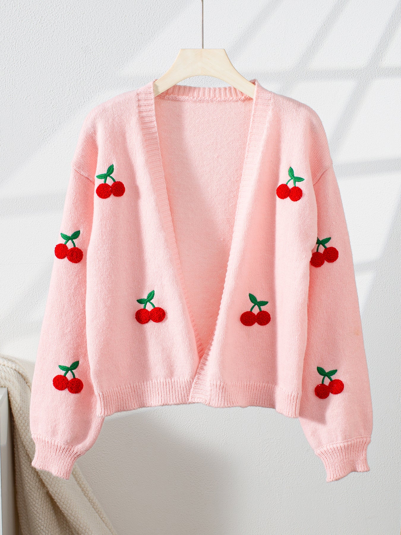 Women autumn embroidered elegant long-sleeved knitting sweater 5
