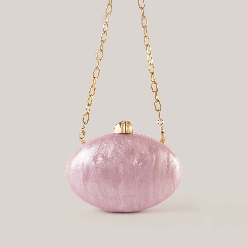 Beige Acrylic Evening Clutch Shoulder/Crossbody Wedding Bag 9