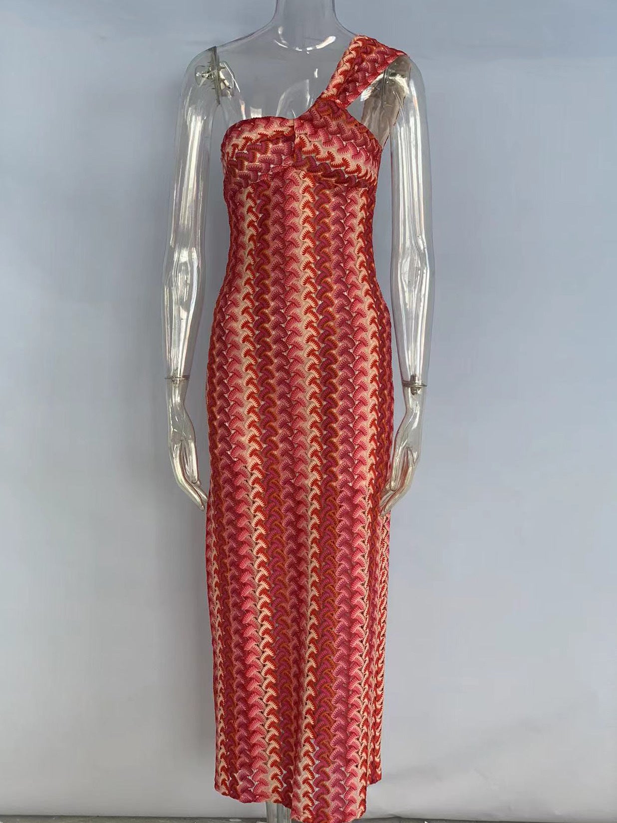 Women Lace Slash Shoulder Beach Holidays Dress 3