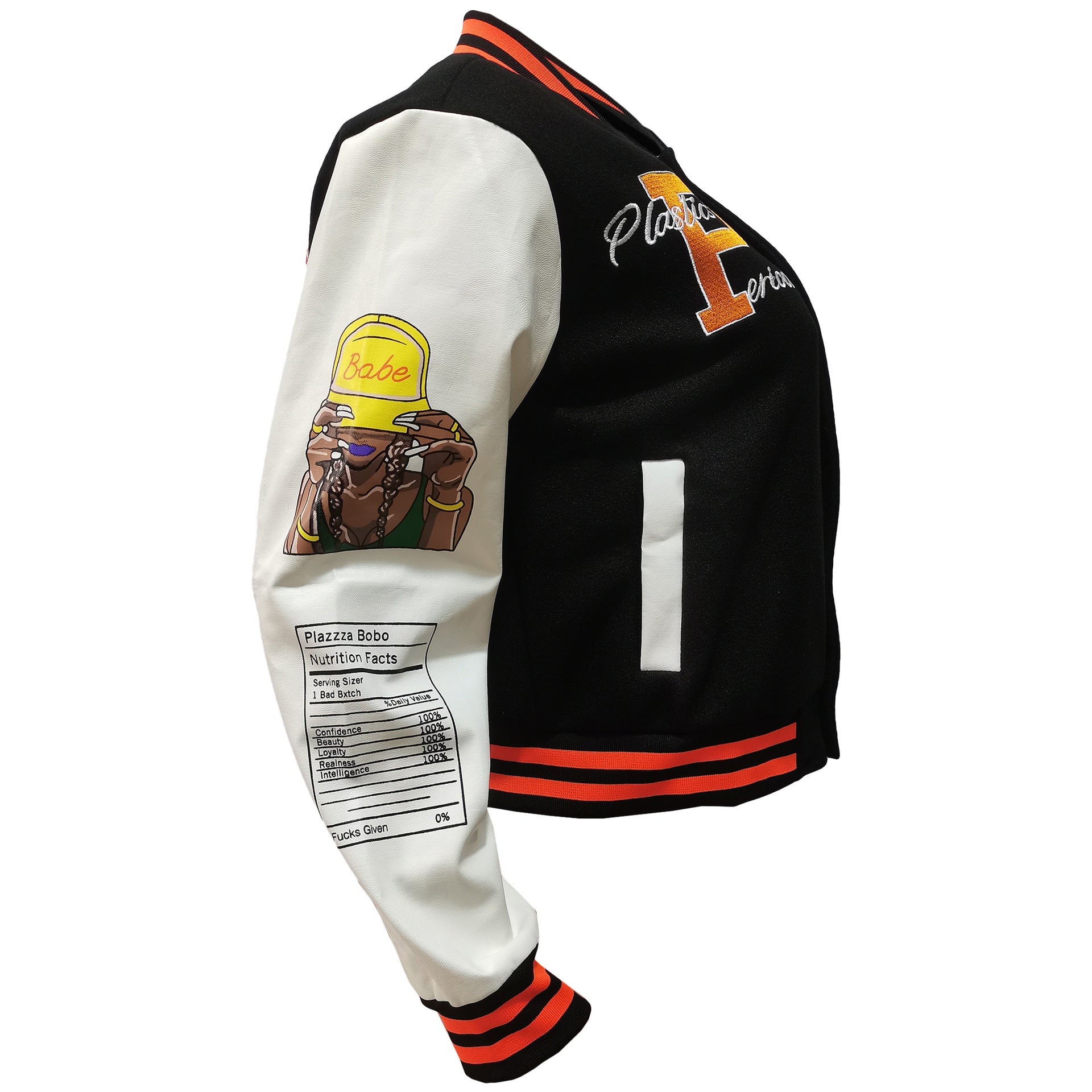 Women Fashion Velvet Print Embroidered Baseball Jacket 30