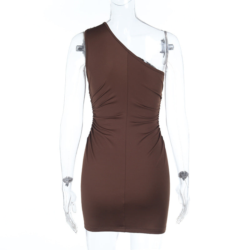 Women Slash Shoulder Summer Casual Bodycon Dress 8