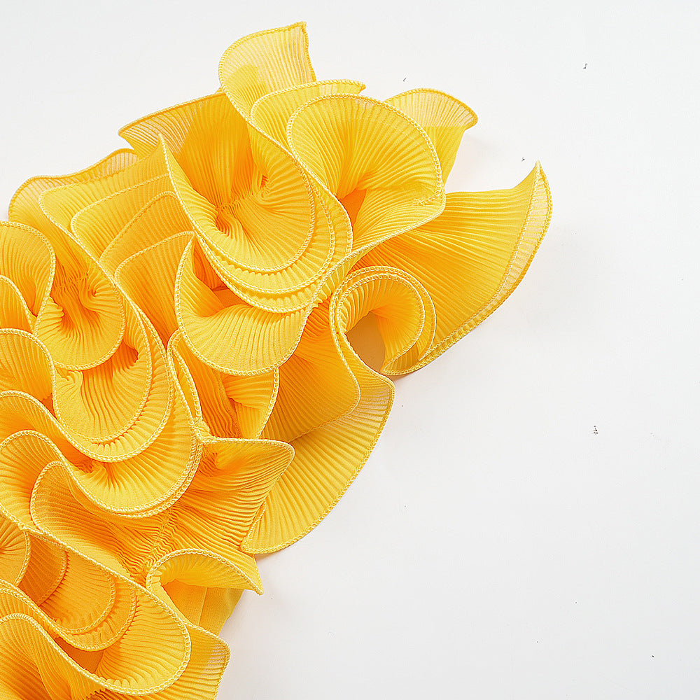 Women's African Plus Size Floral Sleeveless High Waist Pleated Gown Chic Dress 17