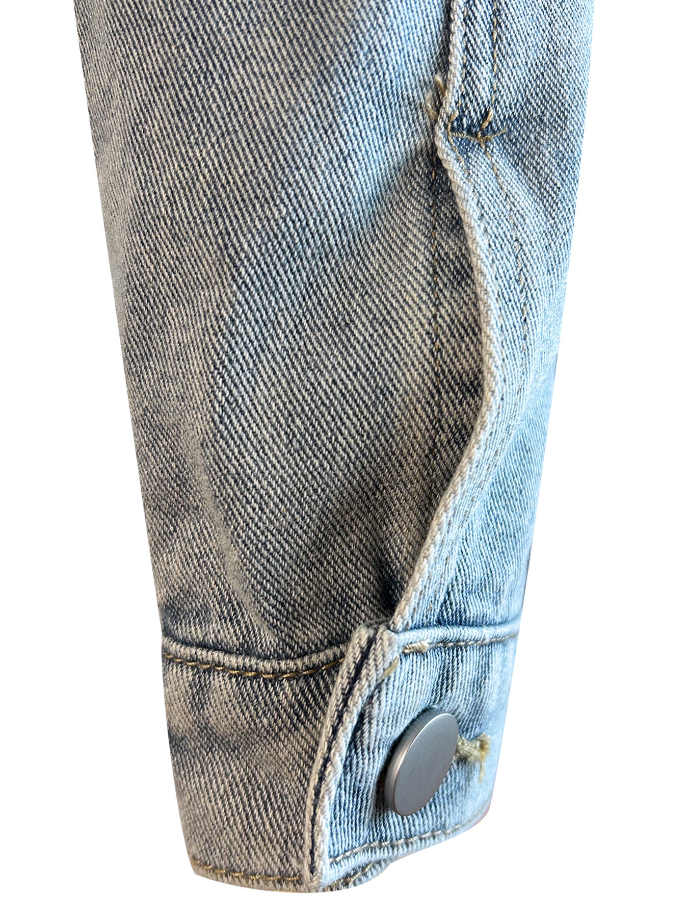 Fashionable Women's Style Irregularside Cutouts  Denim Top 13