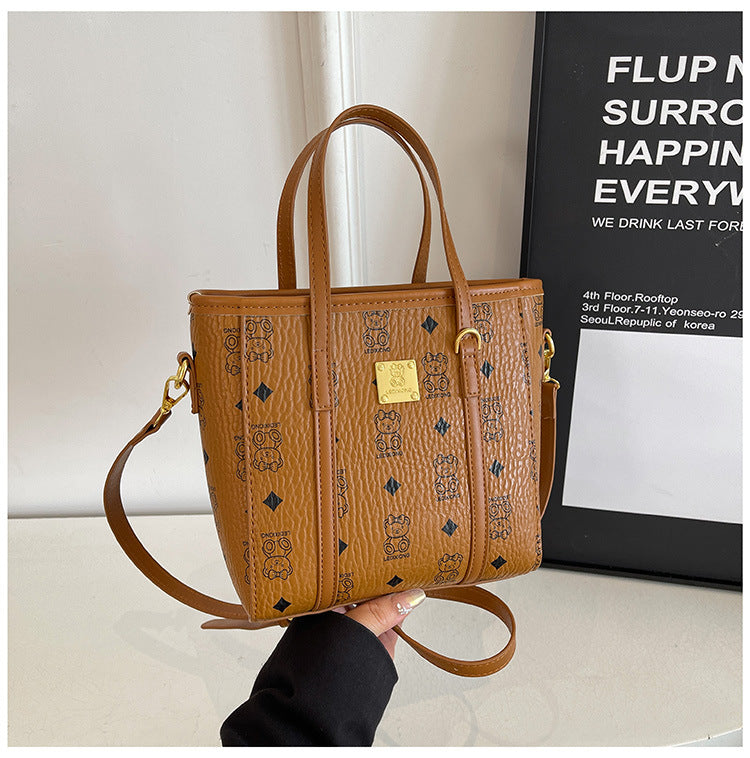 Women Popular Handbags Single Shoulder Bag Printed Bucket Bag Crossbody Bag 34