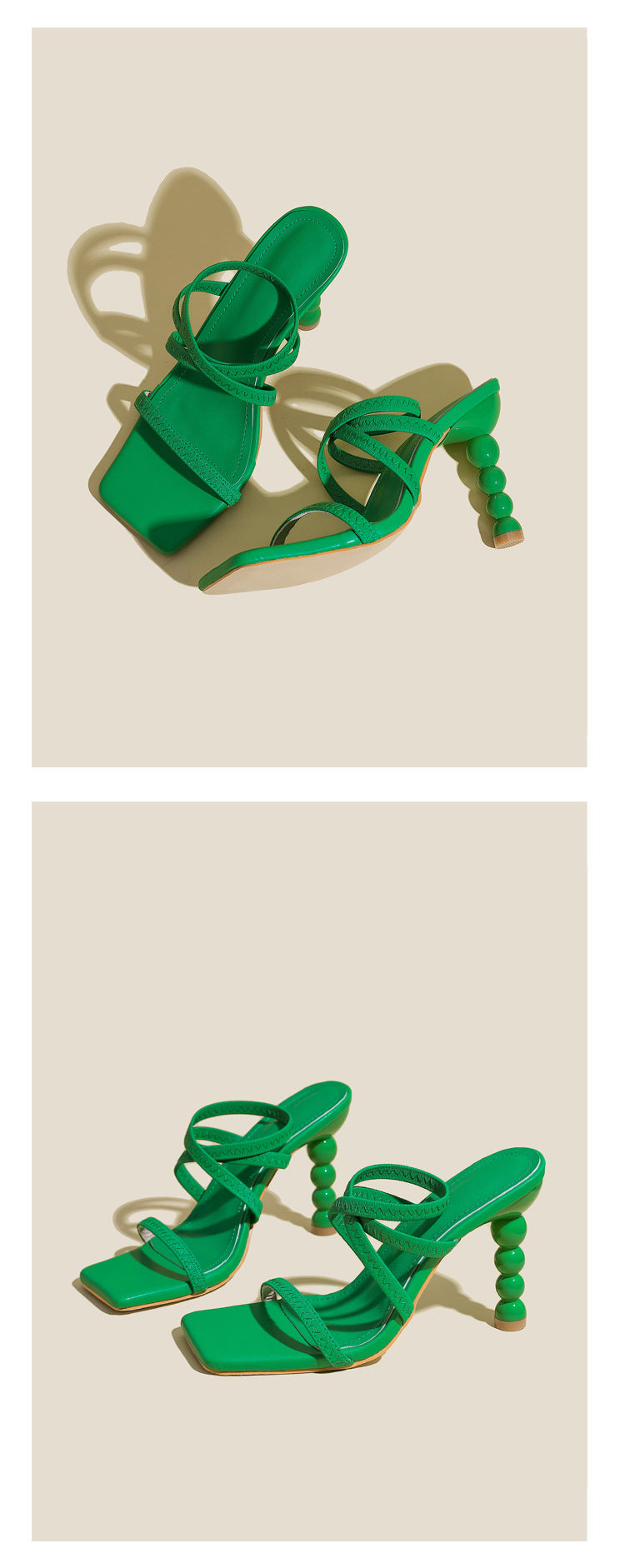 Spring Trend High Heels Slip-On Comfortable Sandals Stiletto 11