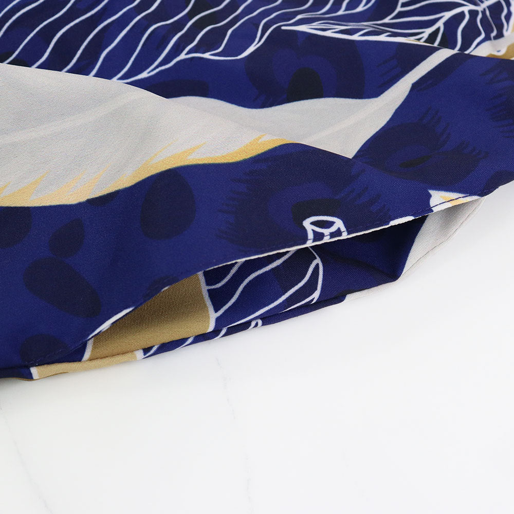 Women Printed Short Sleeve Beach Casual Shirt Long Dress 10