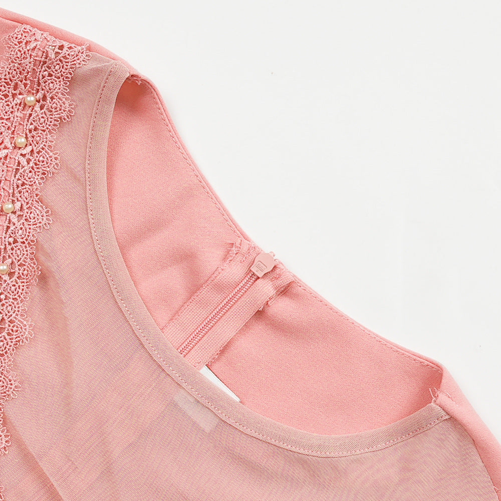 Lace Trim Plus Size African Embroidered Evening Gown 20