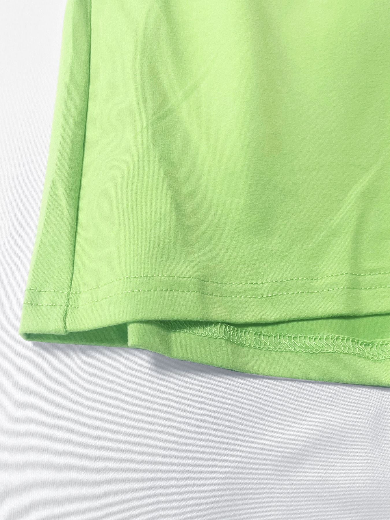 Street Color-block Short Sleeve High Waist Casual Sport Shorts Set with Headband 17