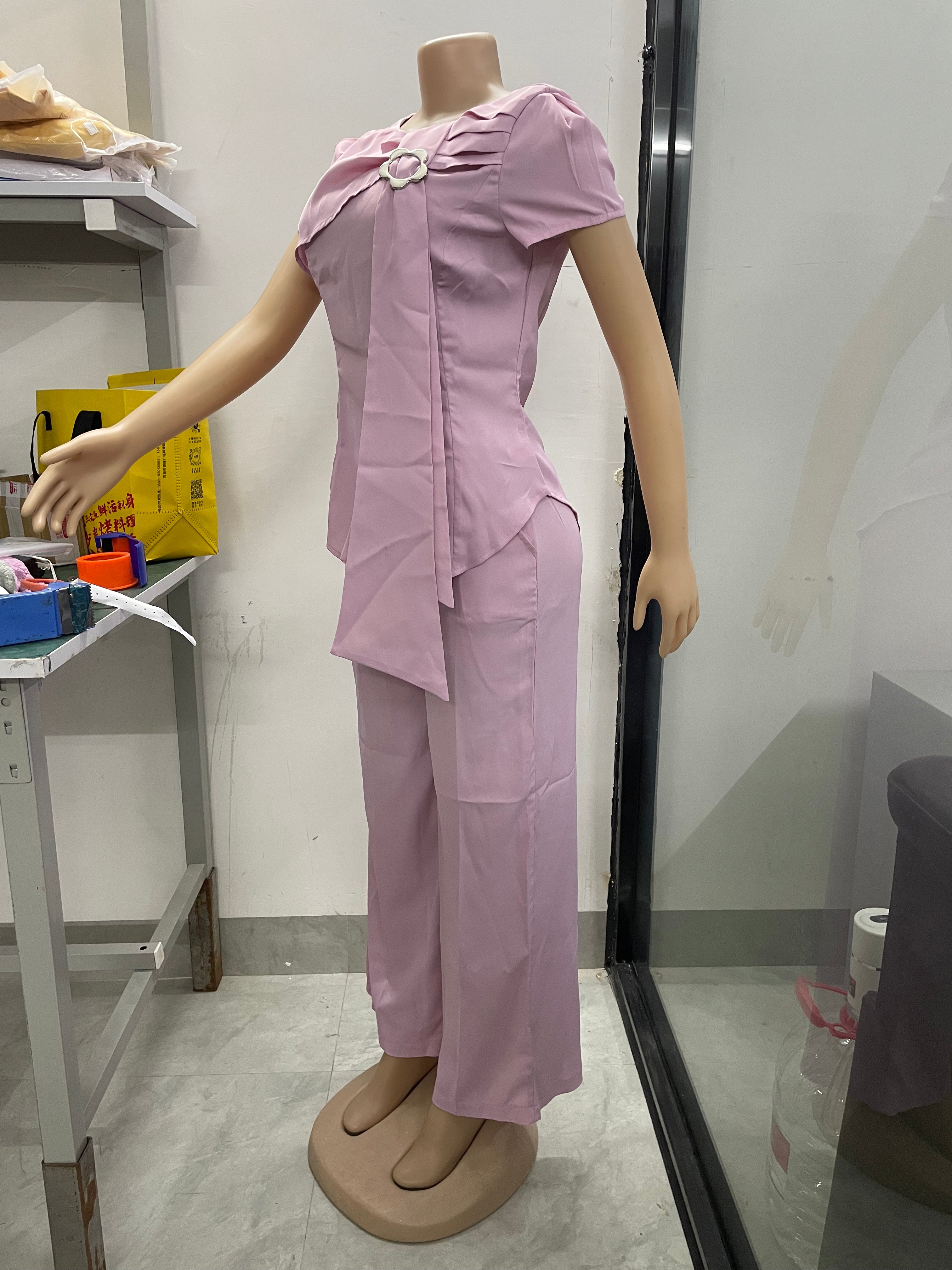 Women's elegant office pants suit 5