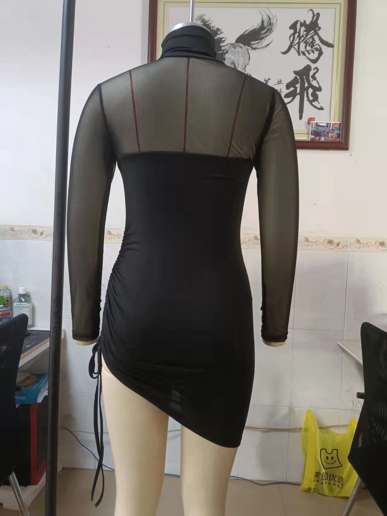 Women Shiny Off Shoulder Bodycon Dress 27