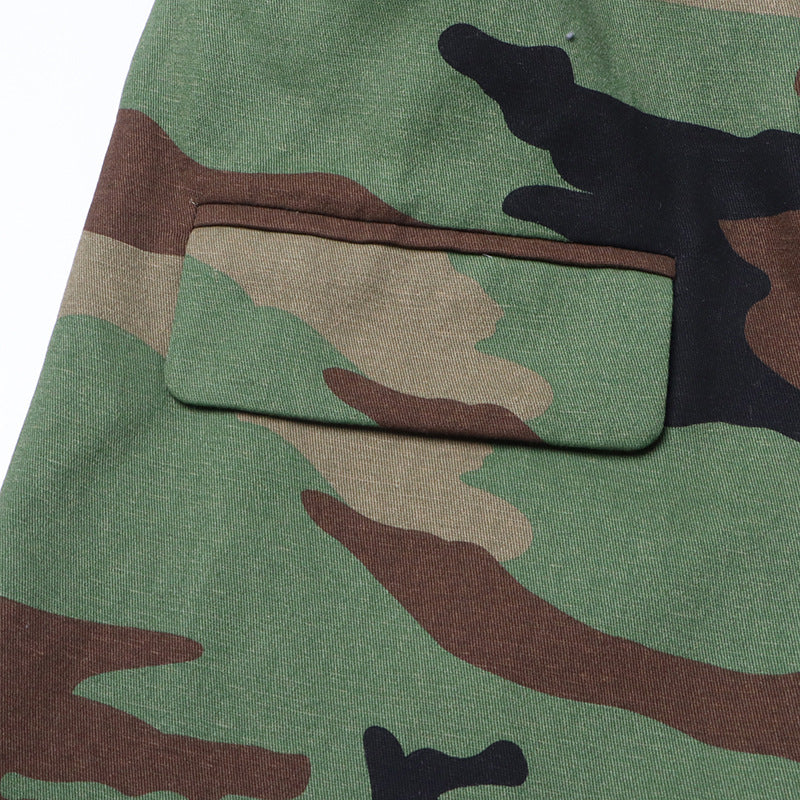 Women Style Camo Print Lace-up Blazer Jacket 13