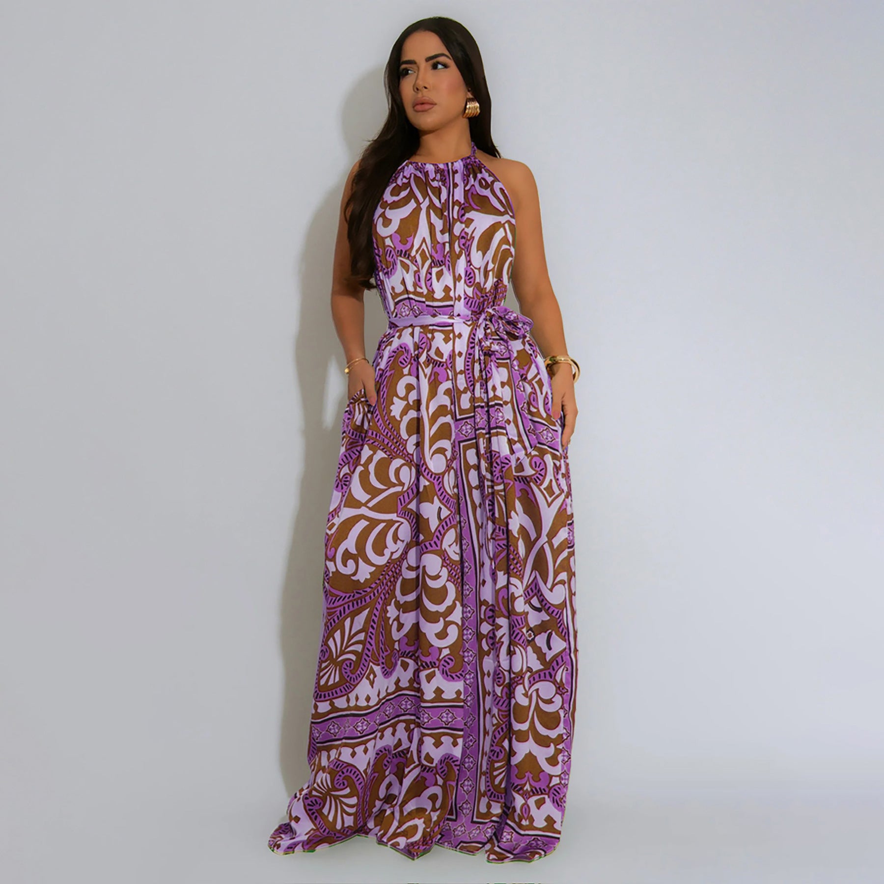 Fashion Women's Summer Holiday Style Sexy Low Back Jumpsuit 7