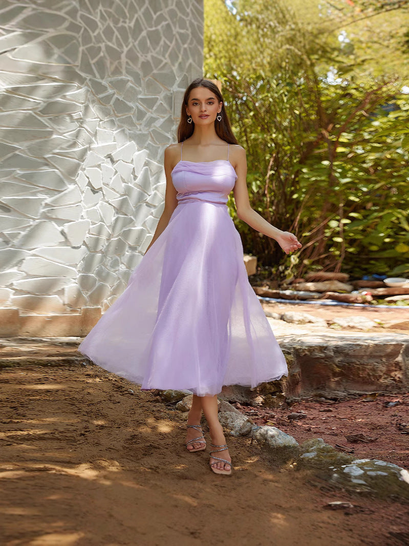 Purple Strap Formal Party Dress 6