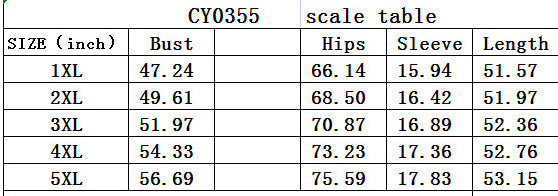 Plus Size Women Summer Printed Loose Shirt Dress 7