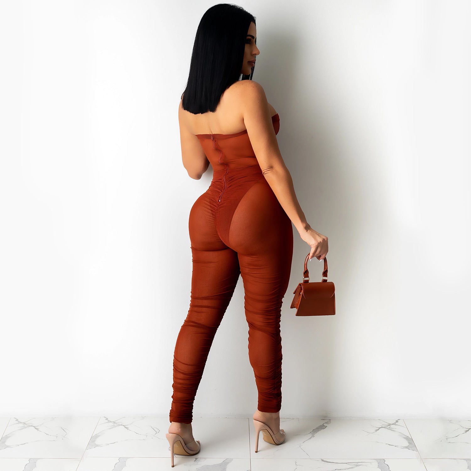 Women Sexy See-Through Jumpsuit 6
