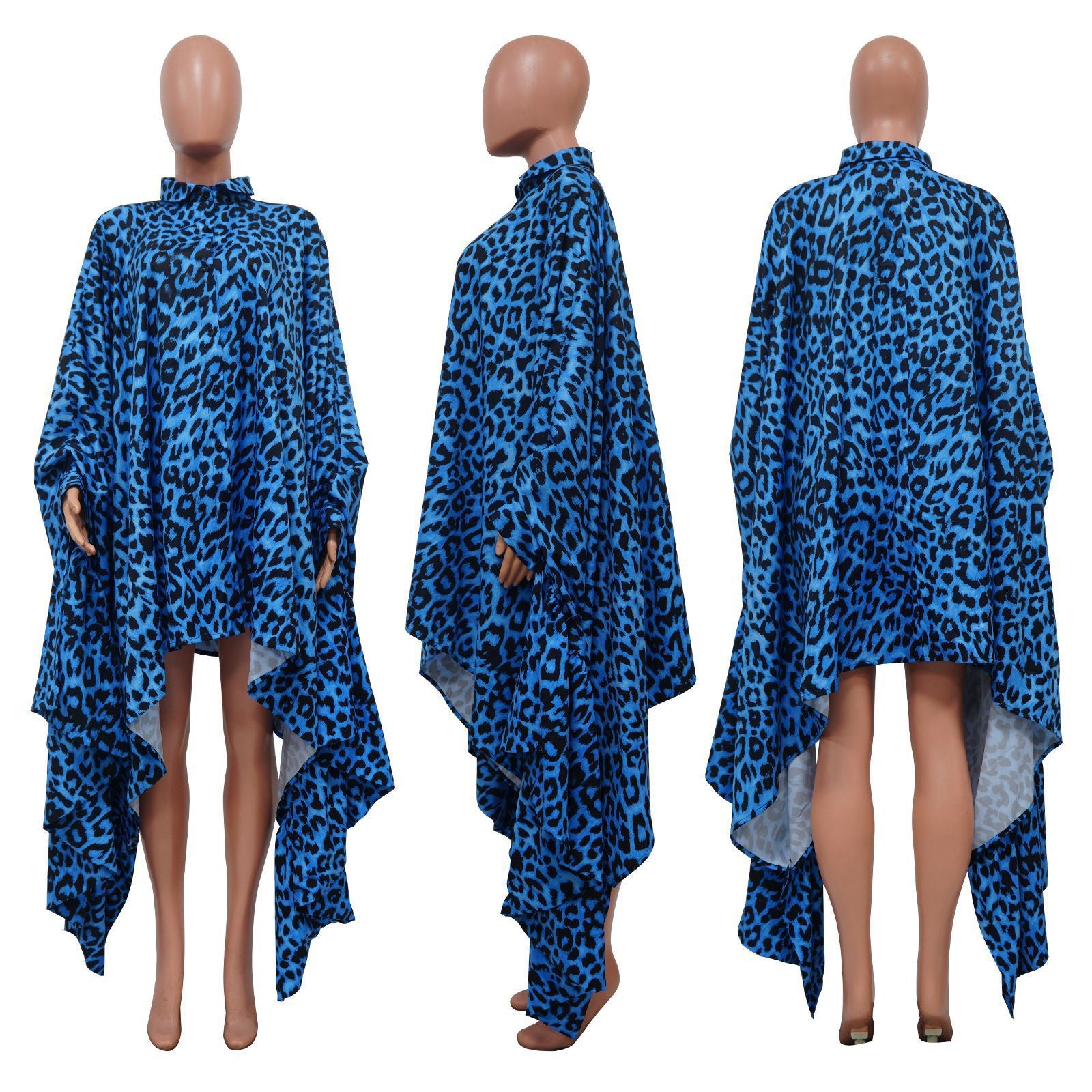 Fashion Plus Size Women's Autumn And Winter Leopard Print Loose Long Top 10