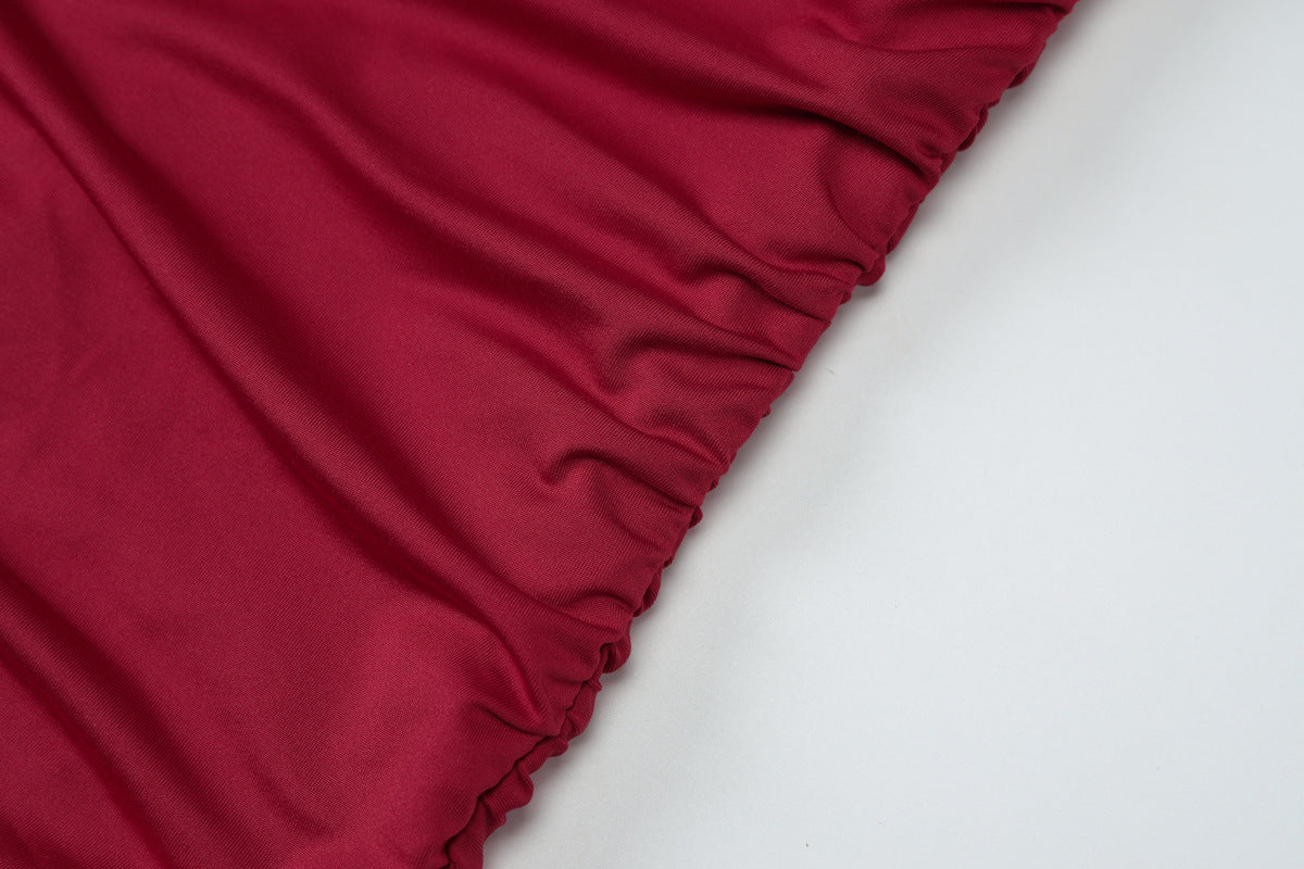 Women Summer Solid Slash Shoulder Sexy Cutout Lace Bodycon Dress 13