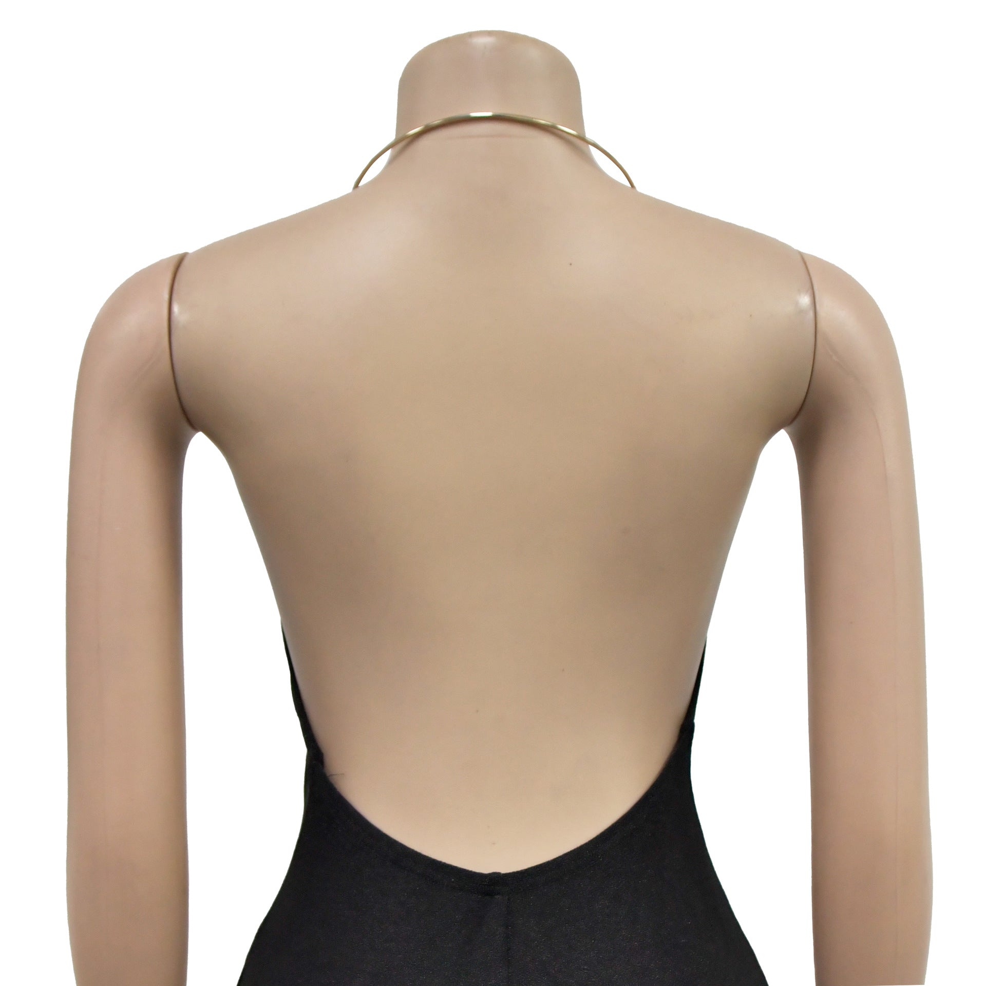 Women Solid Hollow Backless Sleeveless Maxi Dress 21