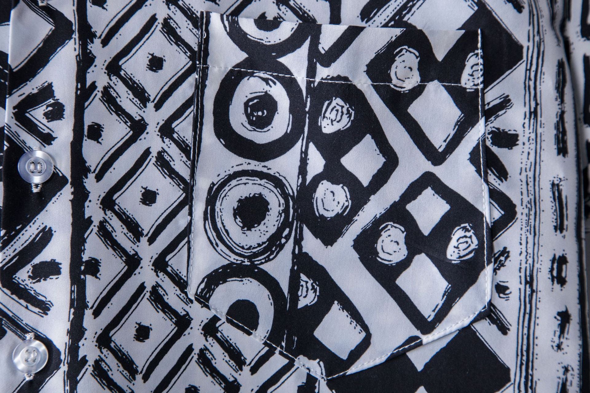 Men's Print Holidays Men's Short Sleeve Casual Shirt 25