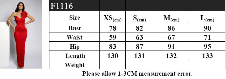 deep v flower slim solid color fashion elegant party dress 14