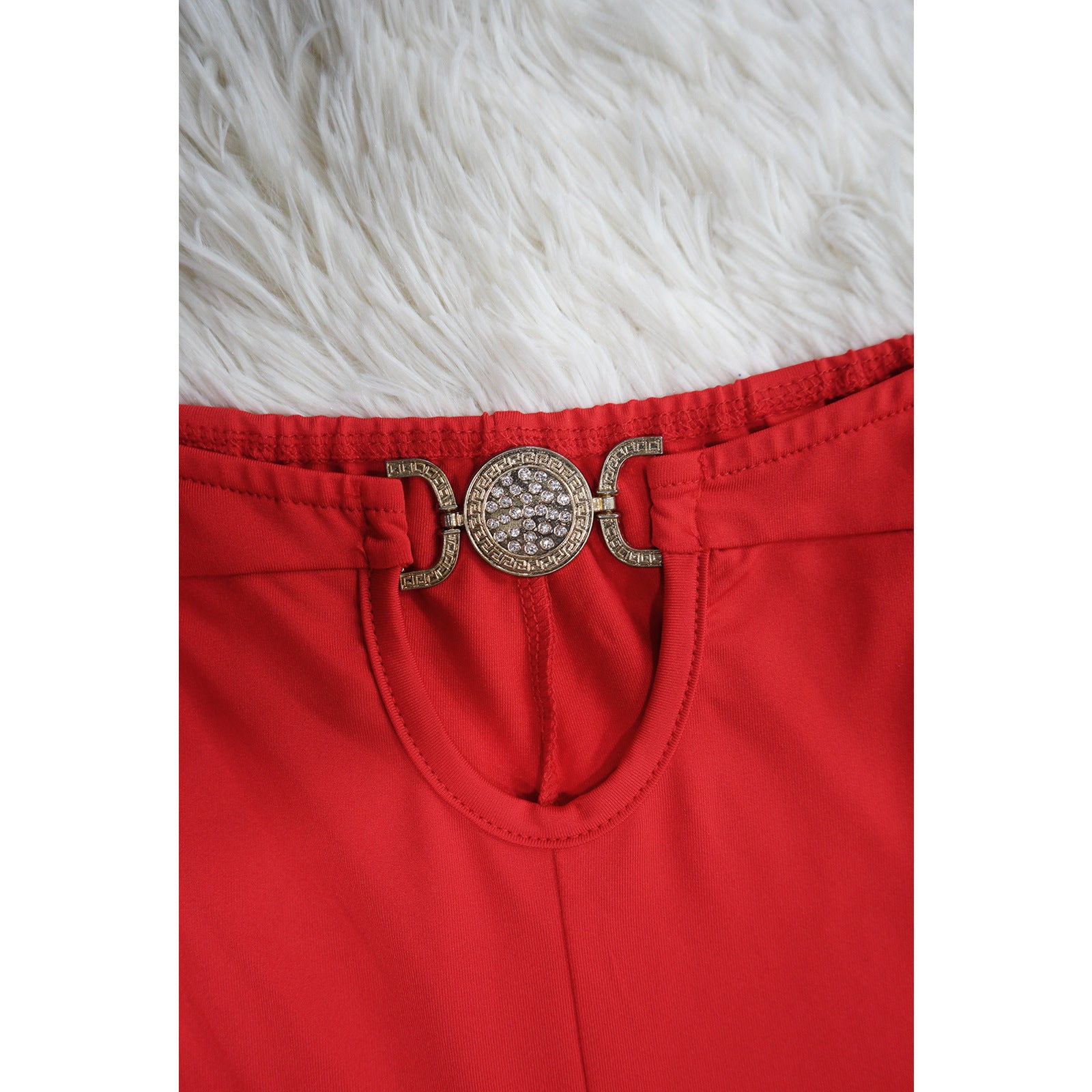 Women's Nightclub Sexy Cutout Halter Neck Wide Leg Jumpsuit 16