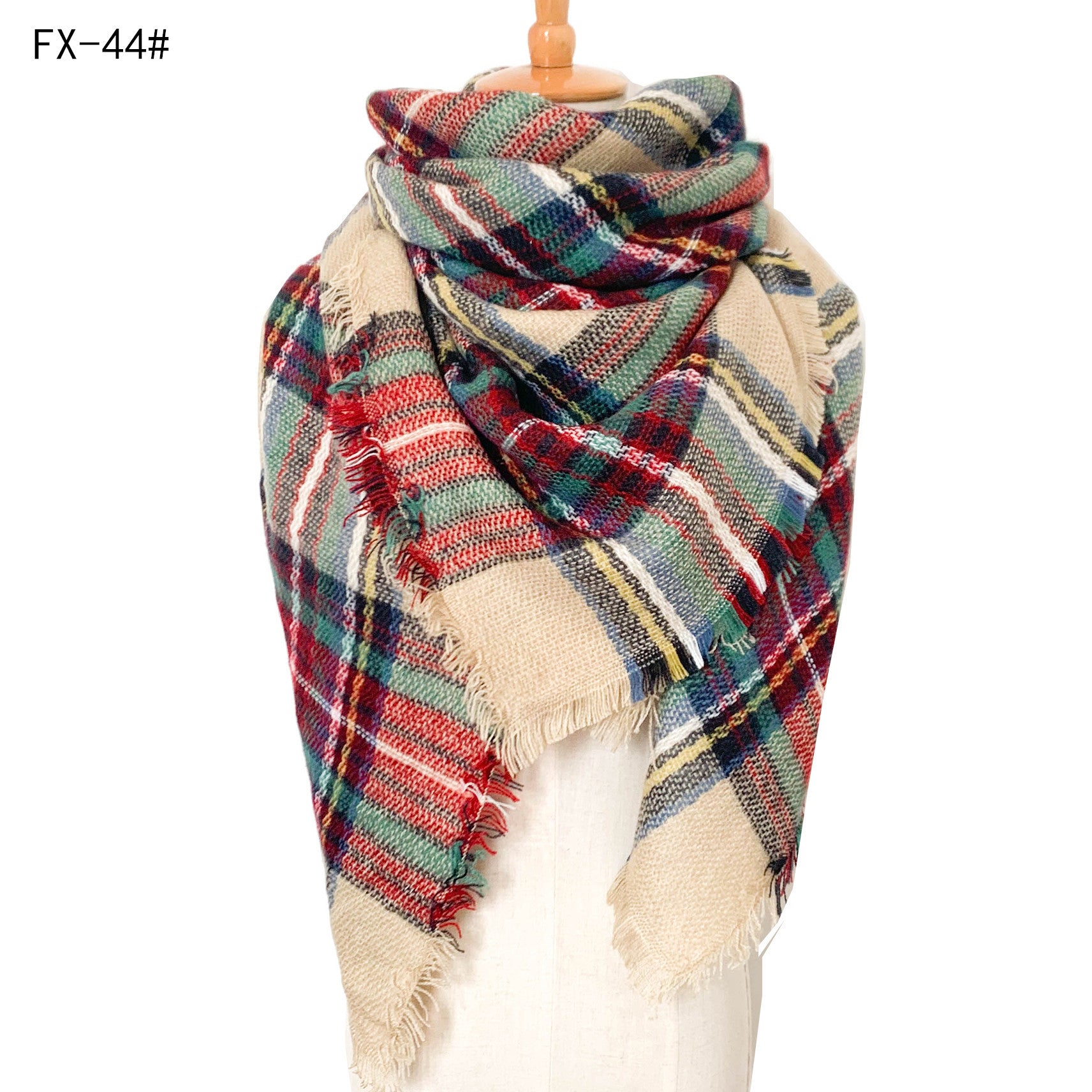 Autumn and winter imitation cashmere plaid square scarf scarf shawl 27