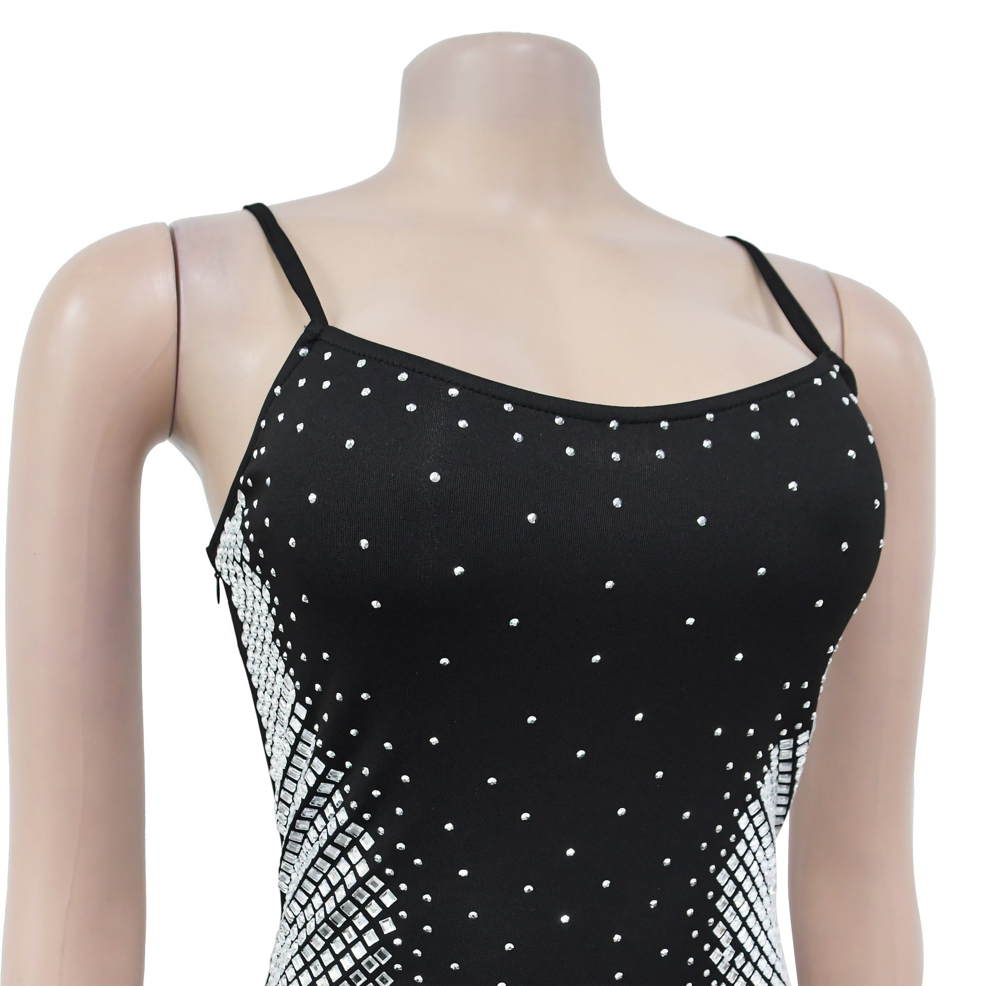 Women Beaded V-neck dress 16