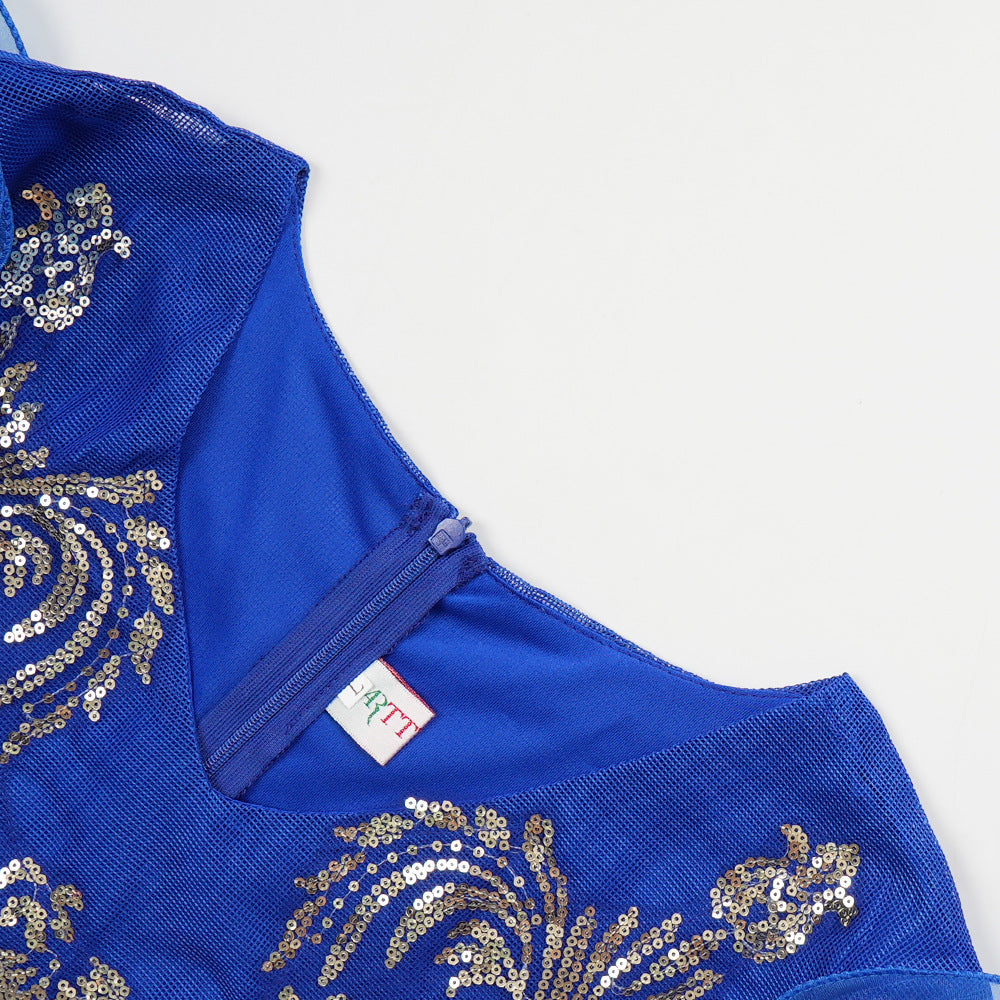 Plus Size African Women Beaded beaded v-neck dress 18