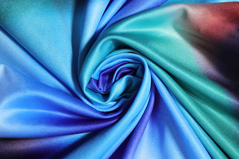 Women Printed Sleeveless Vest Top and Slit Skirt Two-piece Set 18