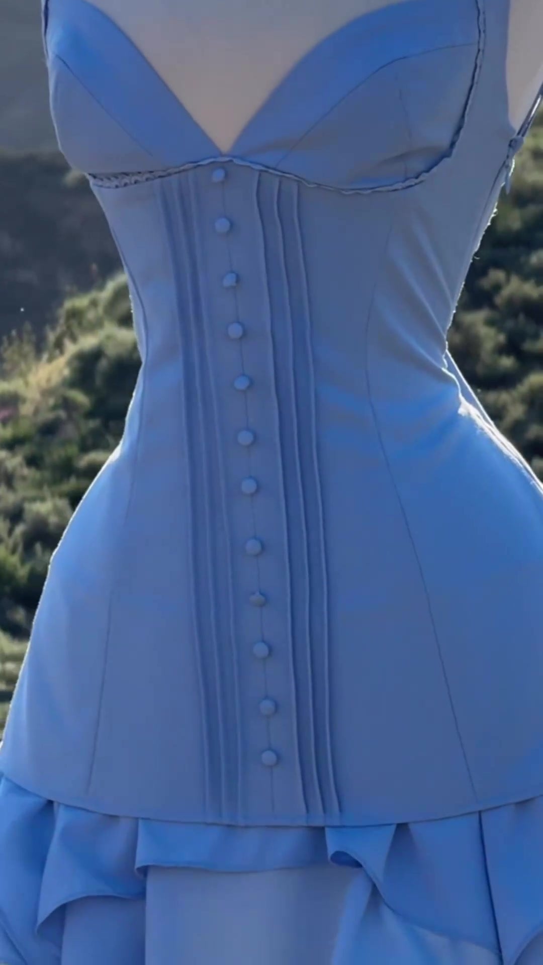 Sexy Low Back Slim Waists Lace-Up Strap Slim Waist Mini Dress 11