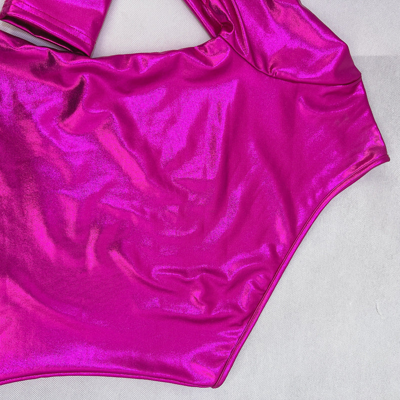 Women's Fashion Sexy Slash Neck Slim Waist Drawstring Bodycon Nightclub Dress 11