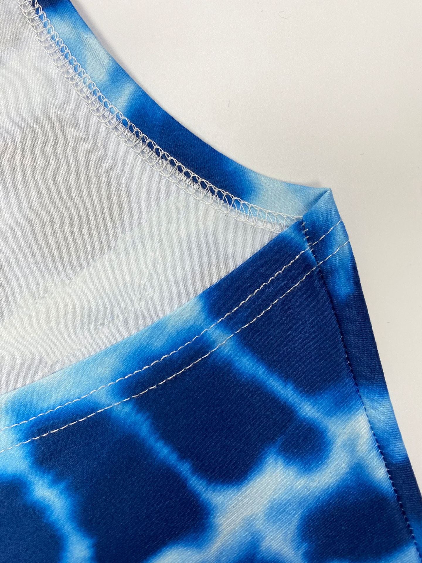 Plus Size Women Sexy Print Slit Dress 5