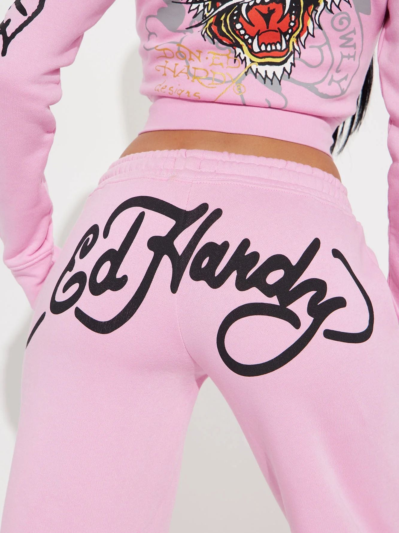 Women's Fashion Casual Print Hooded Tracksuit Sport Two Piece Pants Set 8