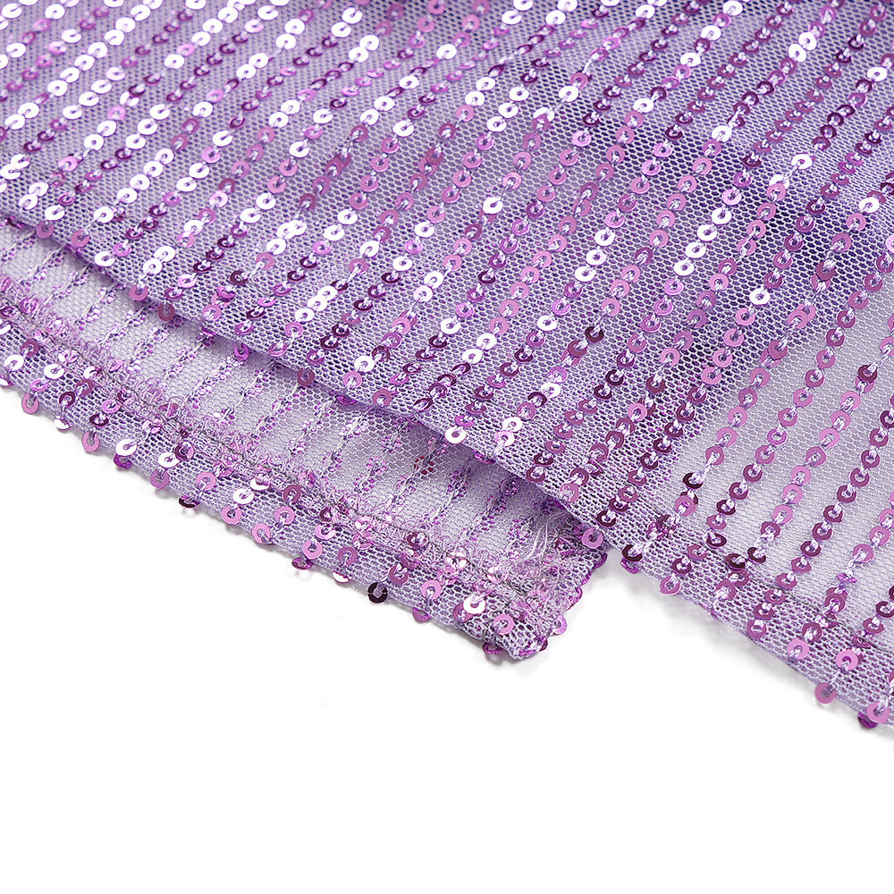 Africa Plus Size Women's Fashion Loose Sequin Evening Dress 21