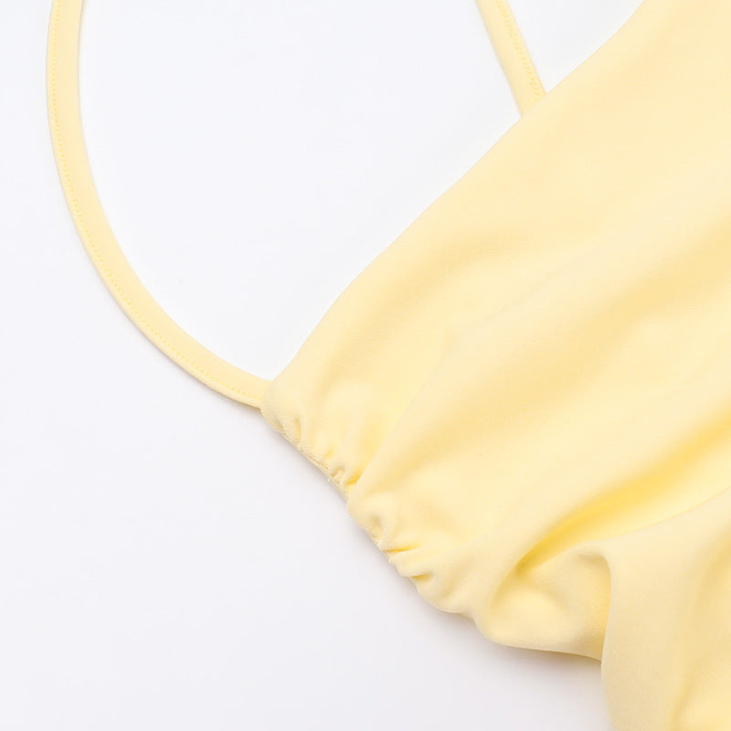 Women Backless Lace-Up Dress 13